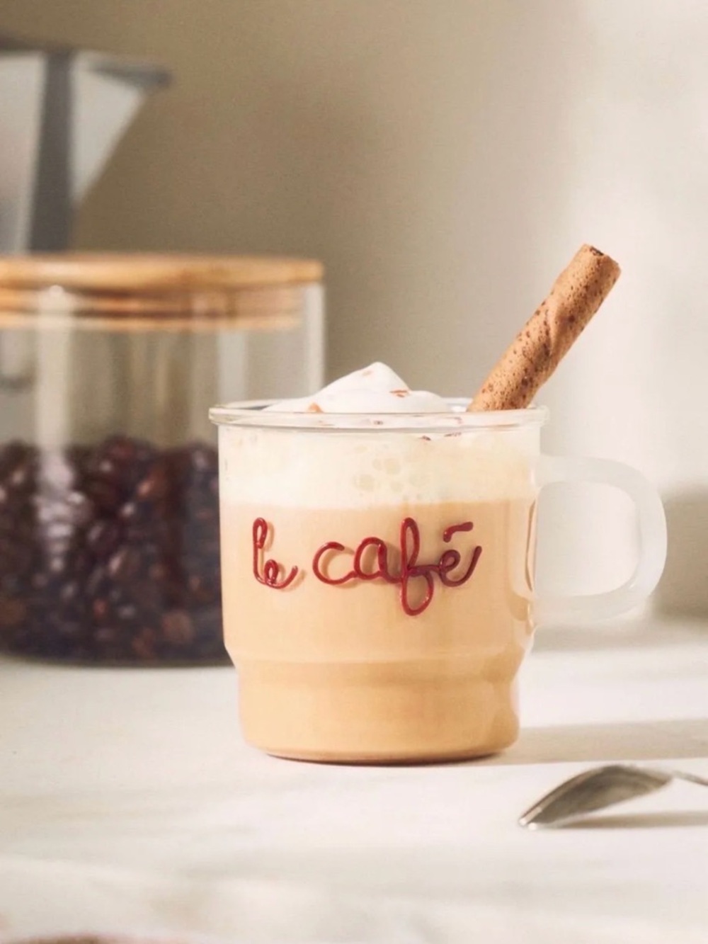 Anthropologie Love Notes
Glass Mug, NWT